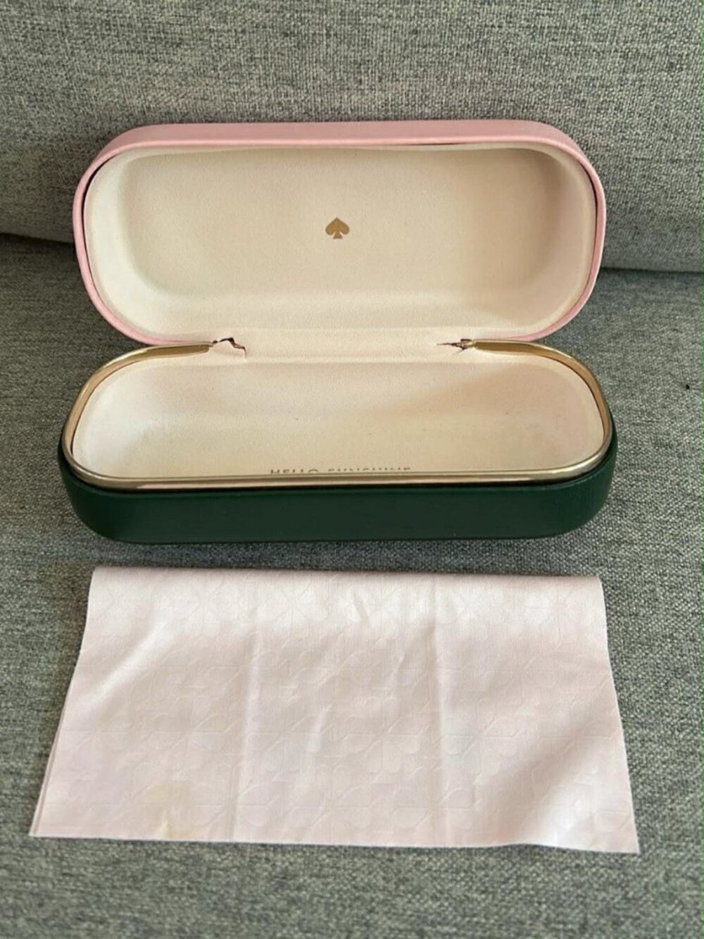 Kate Spade Eye / Sunglasses Case + Dust Cloth